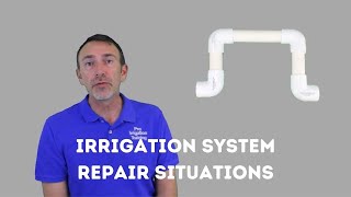 Irrigation System Repair Situations sprinkler repair [upl. by Kipp]