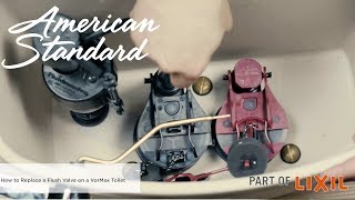 How to Replace a Flush Valve on an American Standard VorMax Toilet [upl. by Suter417]