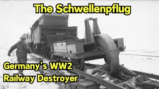 The Schwellenpflug Germany’s WW2 Railway Destroyer Schwellenpflug ww2 fyp [upl. by Bernita880]