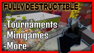 LIVE in Fully Destructible Map on The Strongest Battlegrounds  Tournaments Minigames and More [upl. by Janie]