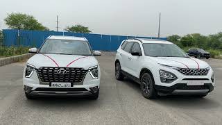 DRAG RACE 2021  Hyundai Alcazar VS Tata Safari [upl. by Goldner350]