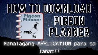 Paraan ng Pagdownload ng Pigeon Planner  How to Download Pigeon Planner  Teds Loft TV [upl. by Juta]