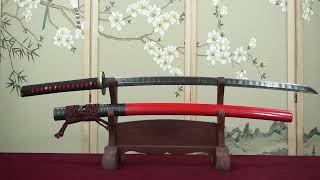 High hardness damasteel katana forged by Ryansword [upl. by Robbie]