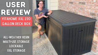 Storage Solution Solved YITAHOME XXL 230 Gallon Deck Box [upl. by Aryajay]