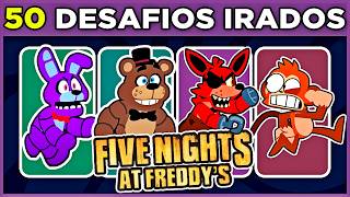 🐻 FNAF  50 Desafios Irados Five Night at Freddys Só 2 dos fãs vão acertar tudo macaquiz quiz 🐵 [upl. by Arabelle882]