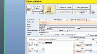 Lieferscheine mit Rechnungsprofi Software schreiben [upl. by Zeiler]