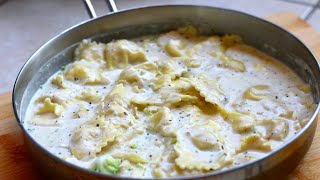 Ravioli in White Sauce Recipe [upl. by Eila]