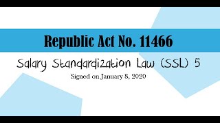 First Tranche of Salary Standardization Law of 2019 [upl. by Aidnyc408]