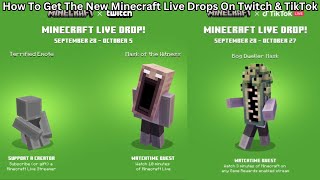 How To Get The New Minecraft Live Drops On Twitch amp TikTok [upl. by Olympium]