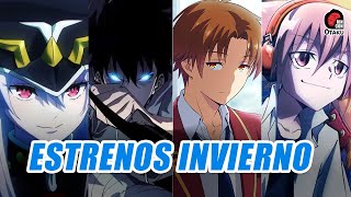 🤩 ESTRENOS ANIME TEMPORADA INVIERNO 2024 y donde verlos  Rincón Otaku [upl. by Barnet]