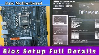 Msi motherboard H510 Bios Setup win boot pan drive boot [upl. by Evie]