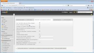 TYPO3Tutorial 201209  Die BenutzerkontenEinstellungen [upl. by Sigismundo]