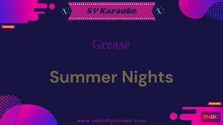 Grease  Summer Nights  Karaoke [upl. by Tterab407]