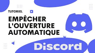 Comment faire pour que Discord ne souvre pas automatiquement [upl. by Nahtaj848]