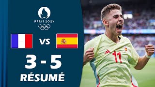 France contre Espagne 35 Résumé  Finale du Tournoi Olympique de Football Masculin Paris 2024 [upl. by Gardell]