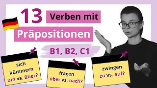 ❌ Mach diesen FEHLER nicht bei Verben mit Präpositionen B1 B2 C1  MiniUnterricht mit Yuliia [upl. by Peery]