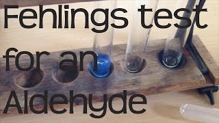 Fehlings test for an Aldehyde  Chemistry ALevel Required Practical [upl. by Andee]