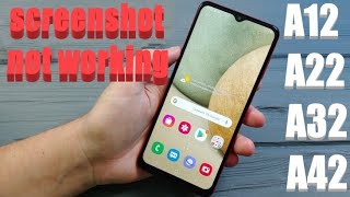Samsung a12 or a22 end a32 or a42 screenshot not working palm  button [upl. by Otcefrep]
