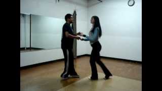 Salsa Basic Step  Salsa On2 by Sheena amp Cesar [upl. by Ativahs458]