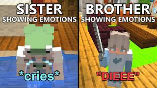 Brother VS Sister Portrayed by Minecraft [upl. by Amre]