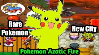 New Pokemon Complete GBA Rom Hack With Rare Pokemon amp New City  Pokemon Azotic Fire [upl. by Franciskus181]