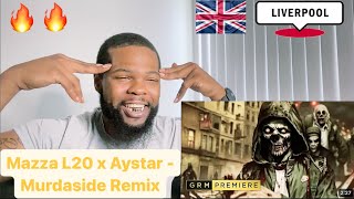 Mazza L20 x Aystar  Murdaside Remix  AMERICAN REACTS🔥🇺🇸 [upl. by Lida]