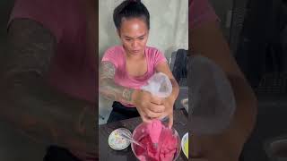 Putting icing in pipe bag [upl. by Charin551]