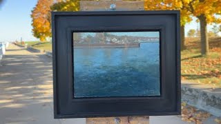 Plein air painting in Port Washington WI [upl. by Eenor]