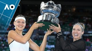 HlavackovaPeng v MattekSandsSafarova match highlights Final  Australian Open 2017 [upl. by Mariken]