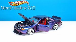 custom hot wheels nissan skyline R32 [upl. by Linders]