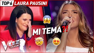 Las COVERS más ESPECIALES de LAURA PAUSINI en La Voz [upl. by Elyod]