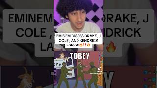 Eminem Disses Drake J Cole amp Kendrick Lamar in New Song  Tobey feat Big Sean amp Babytron [upl. by Nelloc245]