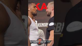 ANGRY Anthony Joshua STEPS to Otto Wallin in FINAL face off at weigh in [upl. by Huntington422]