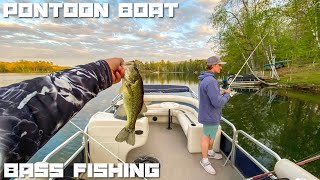 Bass Fishing on a Pontoon Boat [upl. by Nedyrb804]