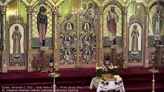 Sunday November 3 2024  Great Matins 80m  Divine Liturgy Eng 930 am Ukr 1100 am [upl. by Tana]