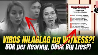 VIROS IBINULGAR UMAABOT sa KALAHATING MILYON ang BAYAD sa mga WITNESS para MAGSINUNGALING [upl. by Fanchon]