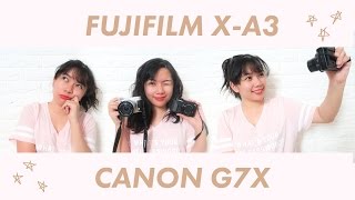 CAMERA REVIEW Fujifilm XA3 vs Canon G7X Mk II  Kisty Mea [upl. by Anselmo332]