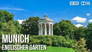 Englischer Garten Park Munich  🇩🇪 Germany 4K HDR Walking Tour [upl. by Duquette273]