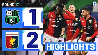 SASSUOLOGENOA 12  HIGHLIGHTS  Secondhalf drama in Sassuolo  Serie A 202324 [upl. by Festa554]