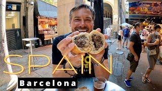 Spains MOST FAMOUS Market  LA BOQUERIA MARKET Barcelona Spain [upl. by Alle]