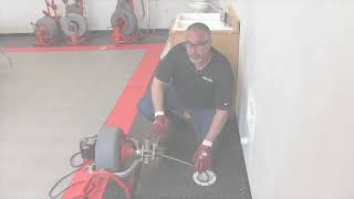 How To Clean A Floor Drain With RIDGID® K3800 Drum Machine [upl. by Sirdi]