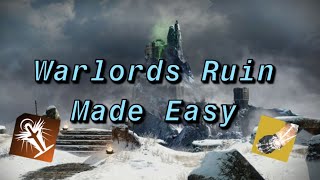 The Best Warlock Build in Destiny 2  Warlords Ruin Edition [upl. by Dowdell900]