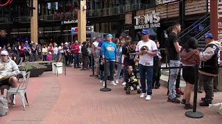 Denver Nuggets host pep rally ahead of Round 1 of NBA playoffs [upl. by Nillor]