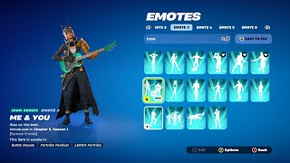 Fortnite quotTigressquot Outfit Showcased With My Icon Emotes [upl. by Haye]