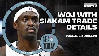 Woj on the SIAKAM TRADE Pascal is EAGER to stay with the Pacers  Woj  NBA Today [upl. by Fischer]