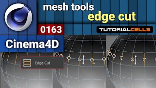 0163 edge cut tool amp connect edges in cinema 4d [upl. by Tormoria336]