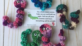 How to Crochet a Worry Worm  Random Acts of Crochet Kindness [upl. by Aderf]