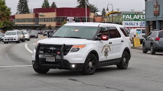 White Ford Explorer California Highway Patrol units responding Code 3 to a Vehicle Accident [upl. by Simpson]