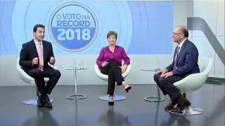 Geraldo Alckmin participa de sabatina na RecordTV  OVotoNaRecord Eleições2018 [upl. by Kopans80]