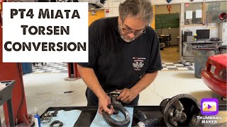 Miata Differential The Wrong WayTorsen Swap Spec Miata Autocross MX5 Track car [upl. by Annohsat]